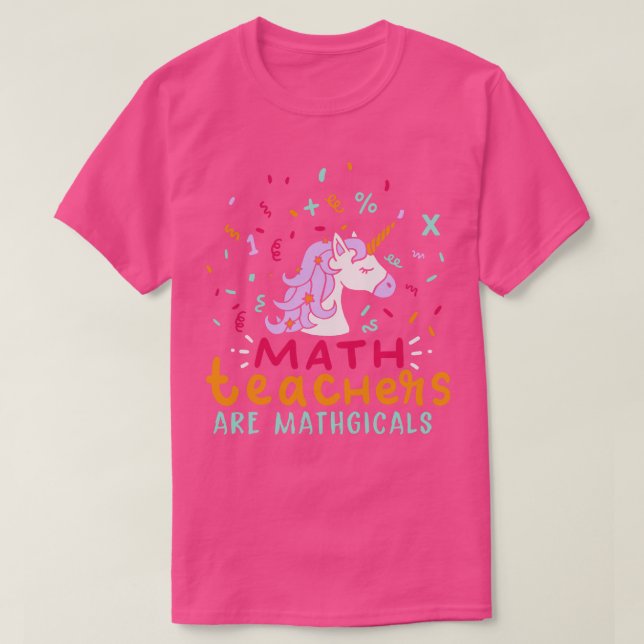 Mattelärare är mathonska t shirt (Design framsida)