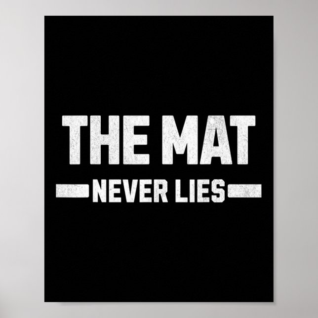 Matten Ljuger aldrig var Egos Kom dör. Poster (Framsidan)