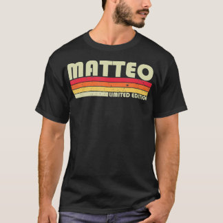 MATTEO Gift Namn Personlig Funny Retro Vintage T Shirt