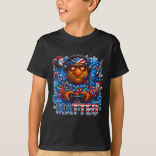 Matteo Meme Italiensk Hjärnrot Jul Usa Flagga Ga T Shirt