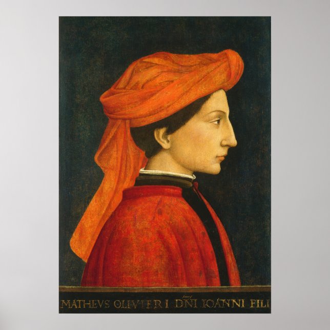 Matteo Olivieri - Florentinsk finkonstaffisch Poster (Framsidan)