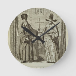 Matteo Ricci (1552-1610) och Paulus Li, från Rund Klocka