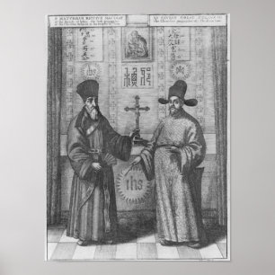 Matteo Ricci och Paulus Li Poster