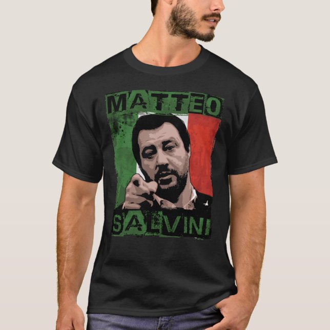 Matteo Salvini Prima Gli Italiani Classic T-Shirt (Framsida)