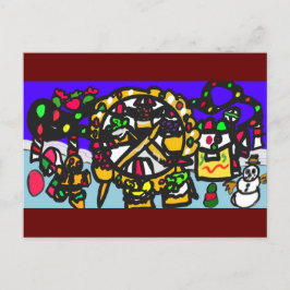 Matteparken Gingerbröd jul Vykort