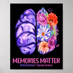 Matter Alzheimers Lila Alzheimers sjukdom Poster