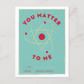 Matter Classroom Valentine Helg Vykort