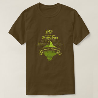 Matterhorn 150:e året Jubilee GRÖNT-MÖRK T-shirt