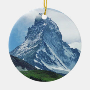 Matterhorn alperna julgransprydnad keramik
