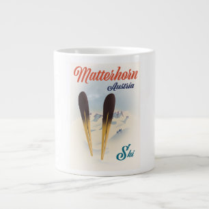 Matterhorn Austria ski poster. Jumbo Mugg