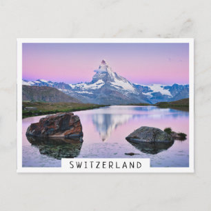 Matterhorn-berget i Zermatt, Schweiz Vykort