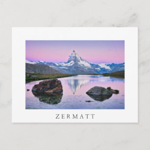Matterhorn-berget i Zermatt, Schweiz Vykort