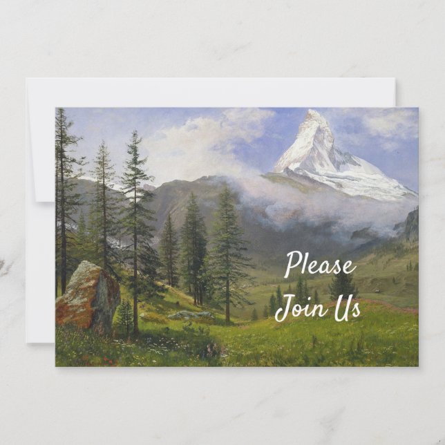 Matterhorn Birthday Inbjudningar (Framsida)