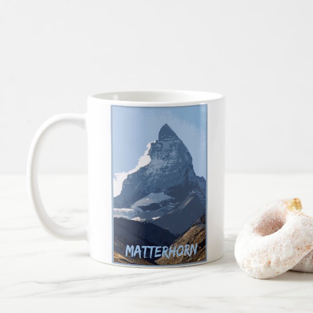 Matterhorn Coola Mountain Design, Schweiz Kaffemugg (Med munk)