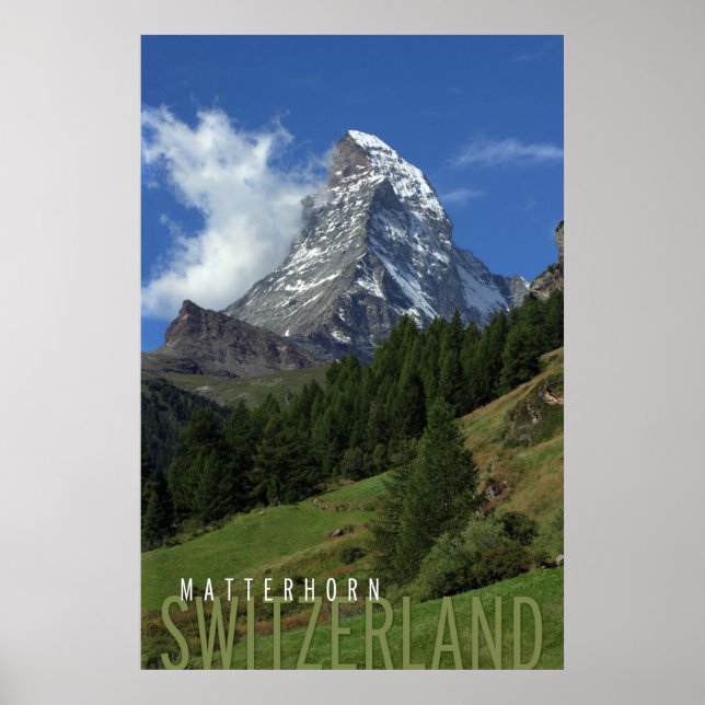 matterhorn i Schweiz Poster (Framsidan)