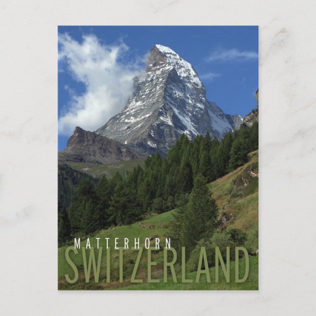 matterhorn i Schweiz Vykort (Framsida)