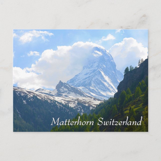 Matterhorn i Schweiz Vykort (Framsida)