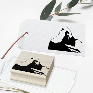 Matterhorn - Italienska Alpernor i Schweiz Fransk Stämpel