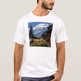 Matterhorn och Zermatt byhus, Schweitz T Shirt