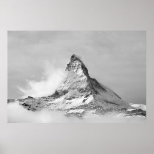 Matterhorn på vintern poster