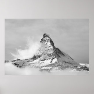 Matterhorn på vintern poster