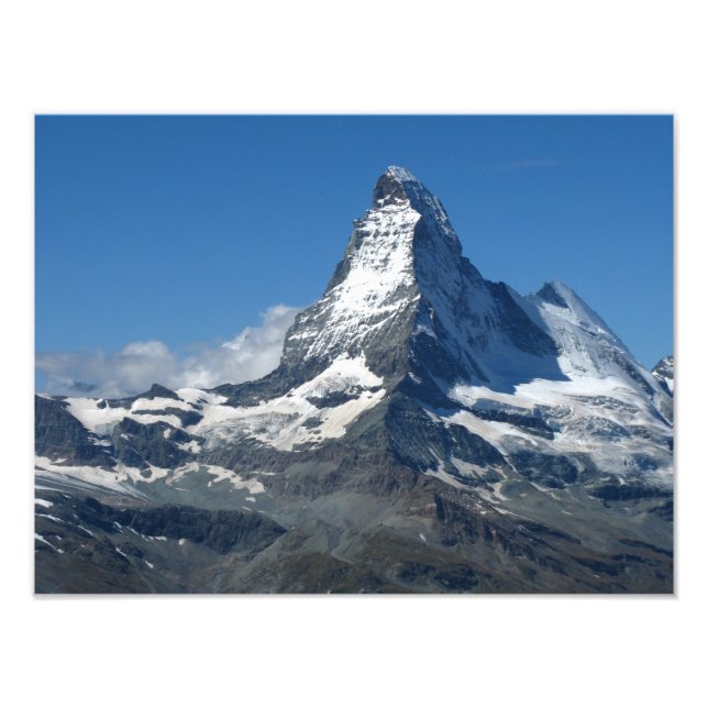 Matterhorn Photo Print Swiss Alpernas Fototryck (Framsidan)