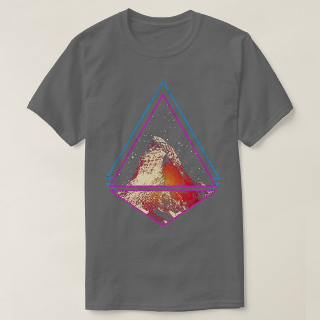 Matterhorn Schweiz Alpernas Mountains T Shirt (Design framsida)