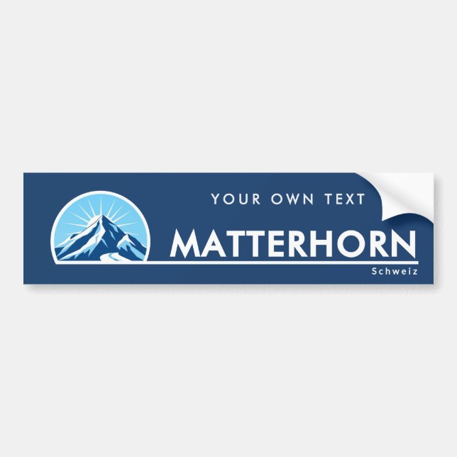 Matterhorn Schweiz bergdekal Bildekal (Framsidan)