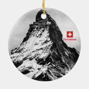 Matterhorn Schweiz Panoramic Ornament