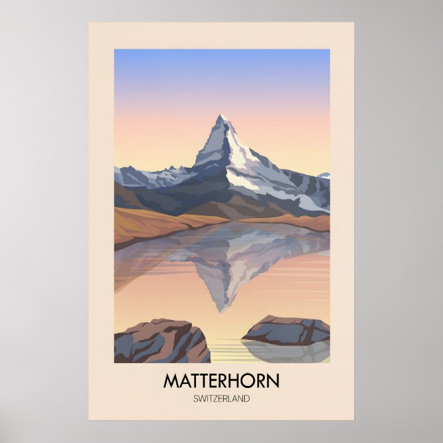 Matterhorn Schweiz Resa Affisch (Framsidan)