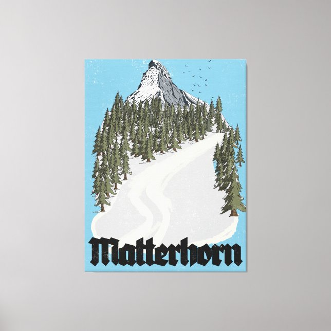 Matterhorn Schweiz Resa Poster Canvastryck (Framsida)