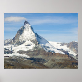 Matterhorn, Schweiz, schweiziska Alperna Poster