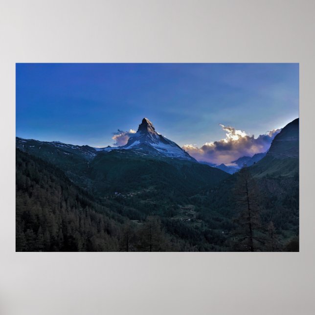 Matterhorn Sunset Poster (Framsidan)
