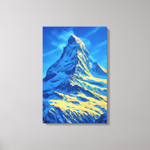Matterhorn Swiss Alpernas Canvastryck