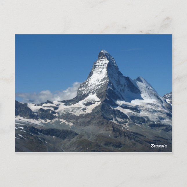 Matterhorn Swiss Alpernas Postcard Vykort (Baksida)