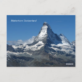Matterhorn Swiss Alpernas, Zermatt Postcard Vykort