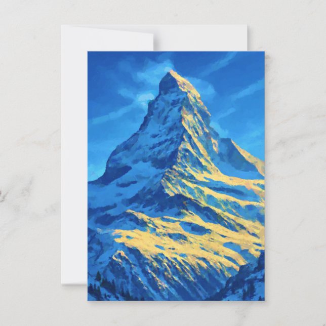 Matterhorn-toppen Inbjudningar (Framsida)