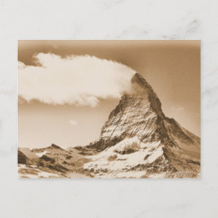Matterhorn-vykort. Zermatt i Schweiz Vykort