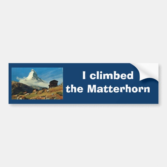 Matterhorn Zermatt, Schweitz Bildekal (Framsidan)