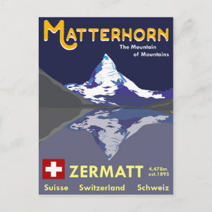 Matterhorn, Zermatt, Schweiz Vykort