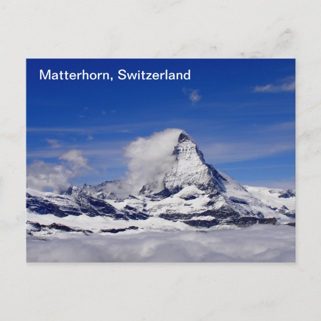 Matterhornberget i Schweiz Vykort (Framsida)