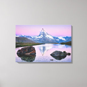 Matterhornberget i Zermatt, Schweiz Canvastryck