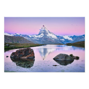 Matterhornberget i Zermatt, Schweiz Fototryck