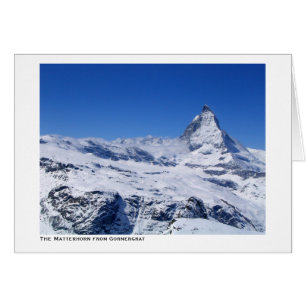 Matterhornen från Gornergrat Hälsningskort
