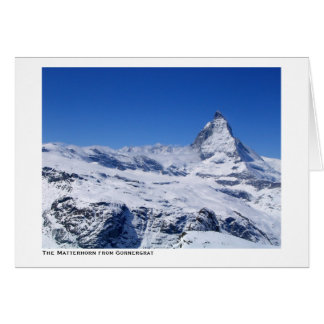 Matterhornen från Gornergrat Hälsningskort