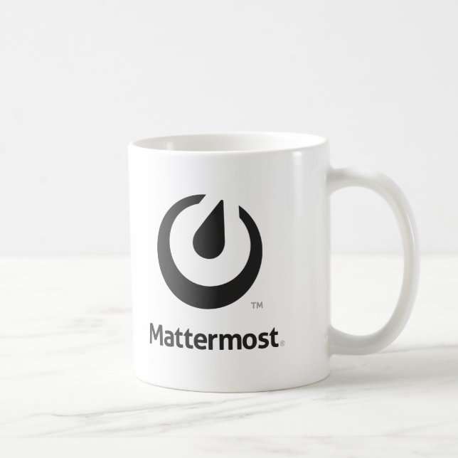 Mattermost logotypmugg kaffemugg (Höger)