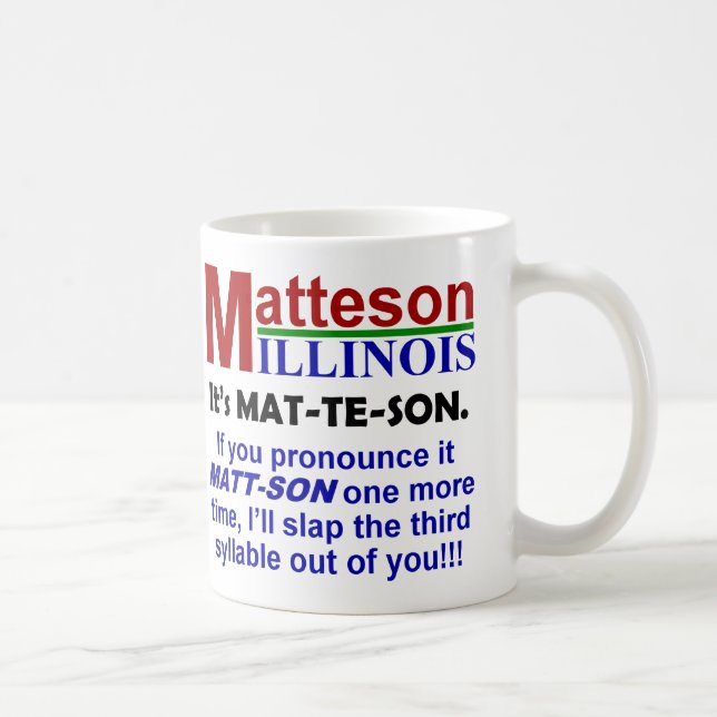 Matteson, Illinois Kaffemugg (Höger)