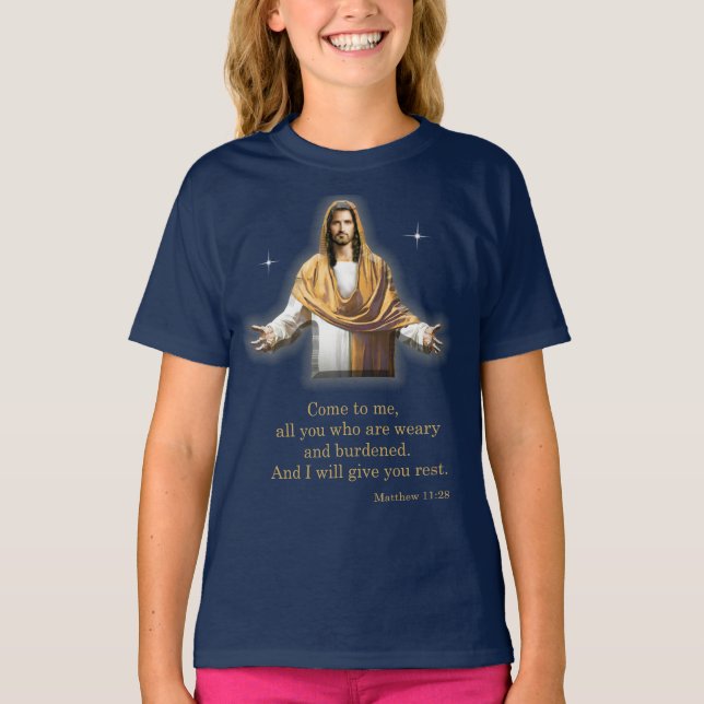 Matteus 11:28 t shirt (Framsida)