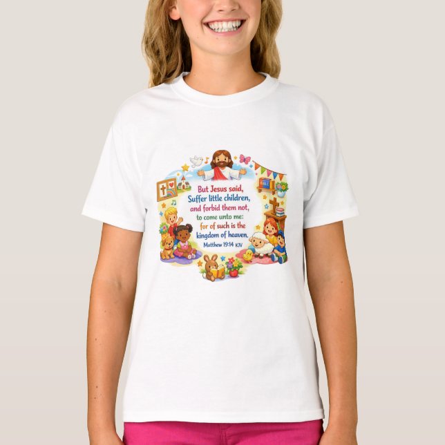 Matteus 19:14 t shirt (Framsida)