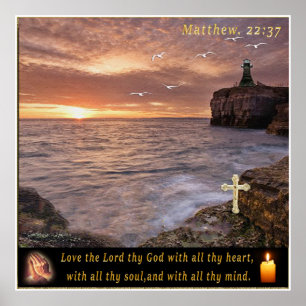Matteus 22:37 affisch
